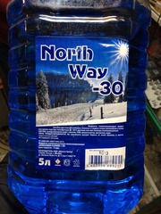 Стеклоомыватель зимний (незамерзайка)  -30ºС  North Way,  5 литров